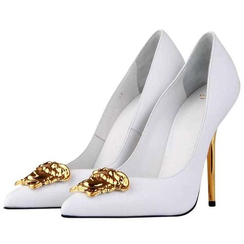 all white versace men shoes|Versace heels price.